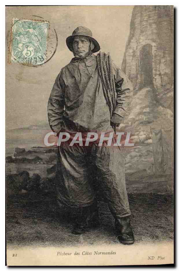 CPA Folklore Normandie Pecheur des Cotes Normandes