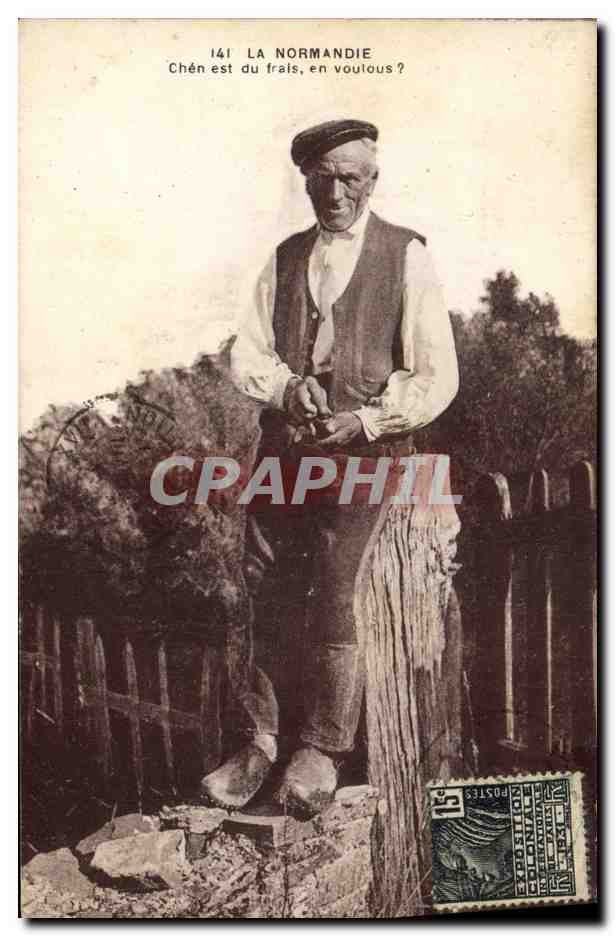 CPA Folklore Normandie Paysan