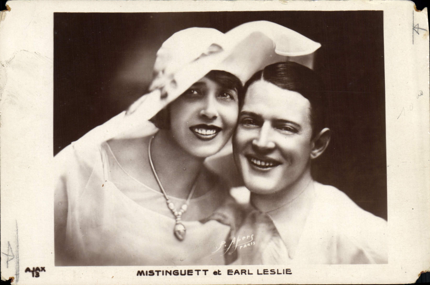 CPM Cinema Mistinguett et Earl Leslie