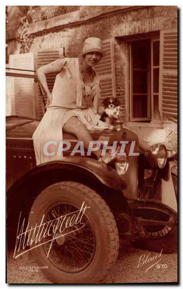 CPM Cinema Mistinguett Automobile