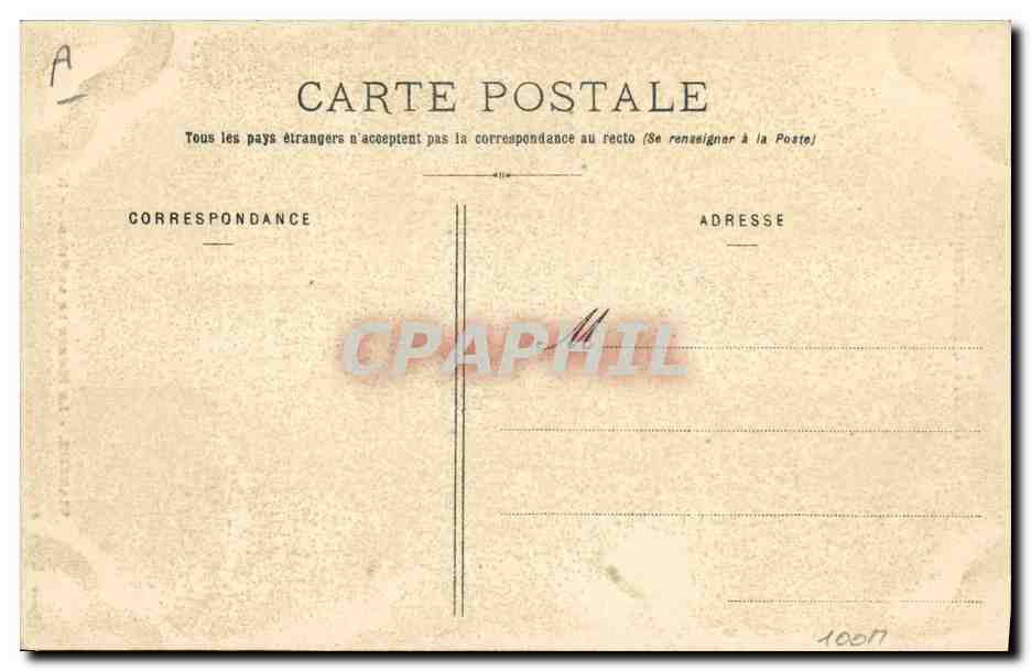 CPA Commerce Cartes postales Biarritz Le rocher de la Vierge TOP — Rückseite