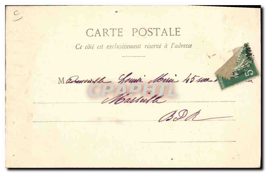 Due giovani donne — con cartello 'La cartolina mantiene l'amicizia' — Poste A. Béchard & Cie, Nancy — Verso
