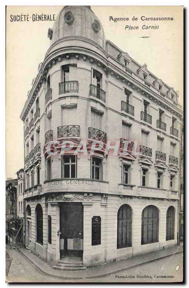 CPA Banque Societe Generale Agence de Carcassonne Place Carnot 