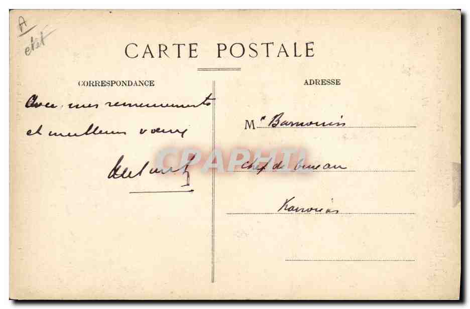 CPA Banque Societe Generale Agence de Carcassonne Place Carnot  — Rückseite
