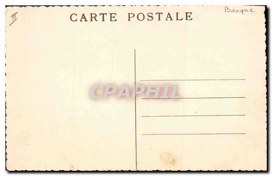 CPA Banque Chambery La colonne des elephants La Societe Generale L'hotel des postes  — Verso