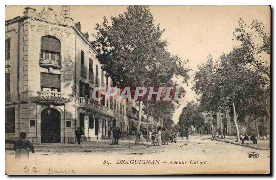 CPA Banque Draguignan L'avenue Carnot Societe Generale