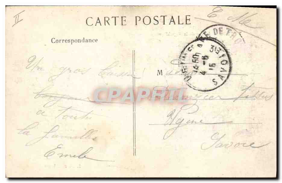 CPA Banque Troyes Rue de la Republique Societe Generale — Rückseite