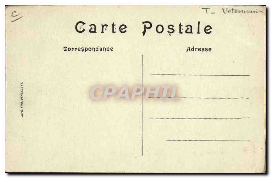 CPA Seventh veterinary hospital Winter Wuarters France view of the camp Veterinaire  — Rückseite