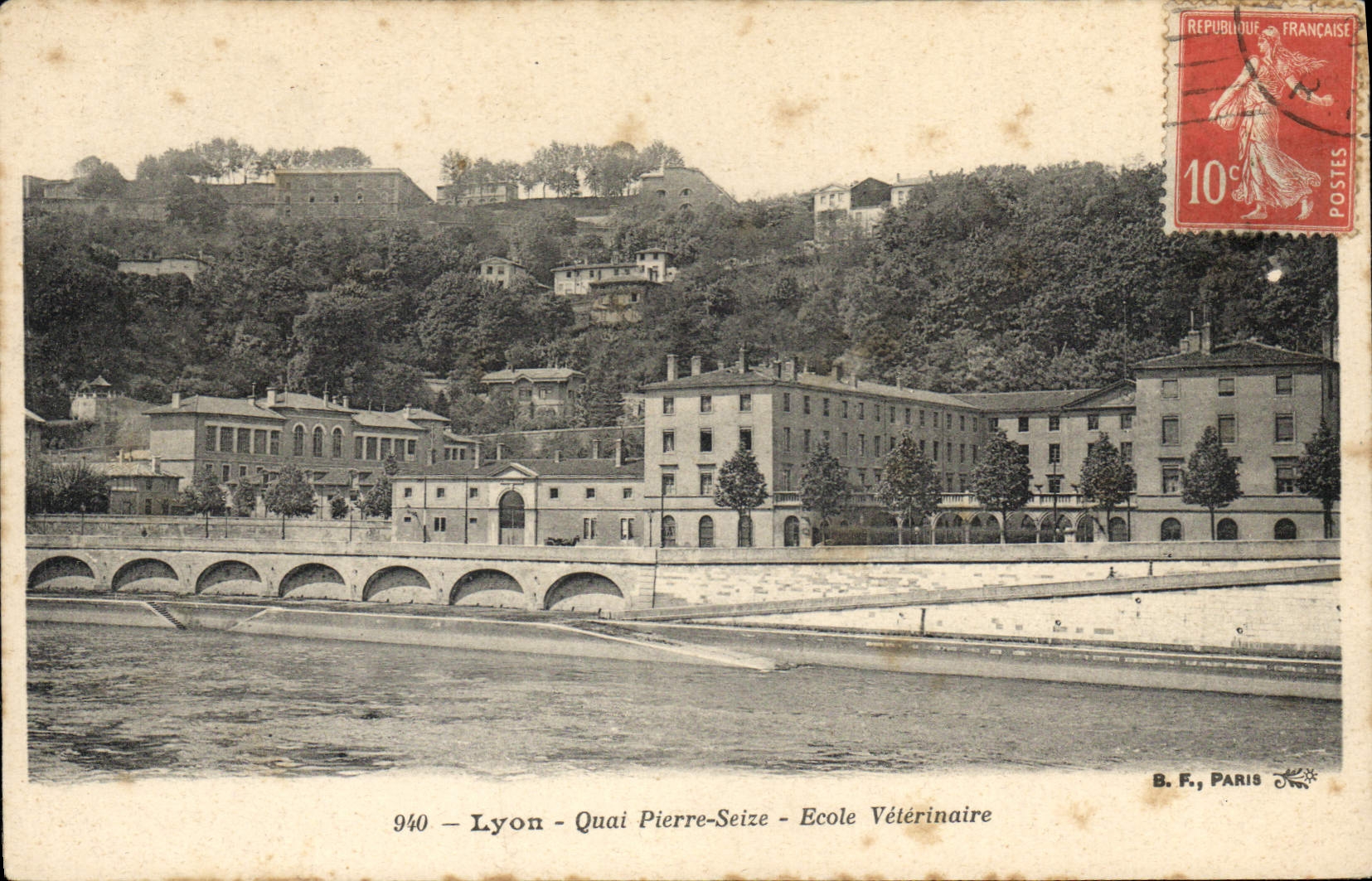 Lyon - Quai Pierre-Seize - École Vétérinaire — B. F., Paris, n° 940
