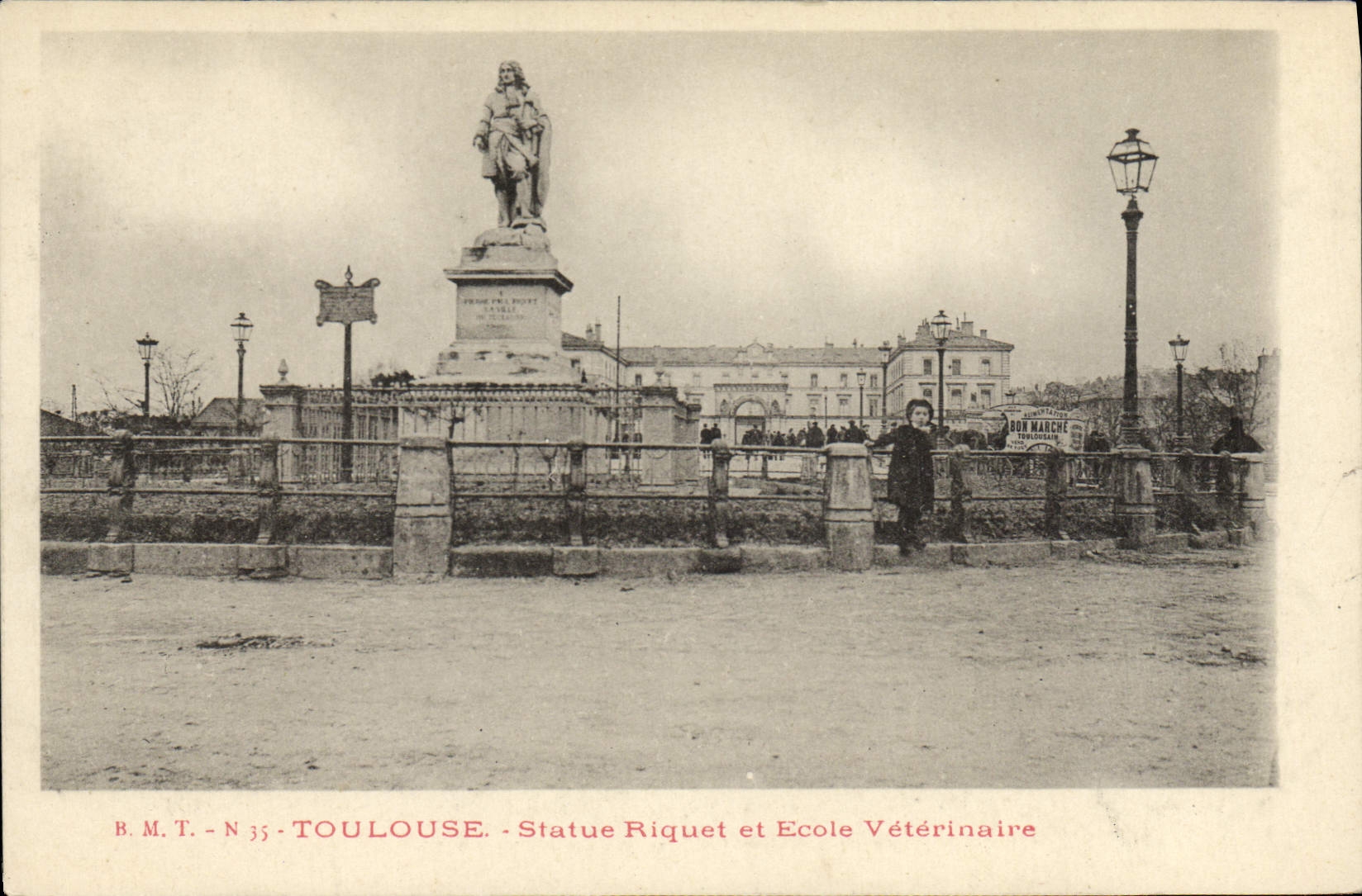 Toulouse - Statue Riquet et École Vétérinaire — B.M.T. N°35
