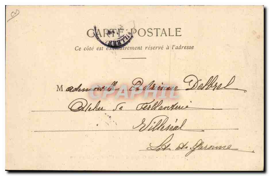Paris - Le Guignol des Champs-Élysées — éditeur Anjou à Tours, n° 182 — Verso
