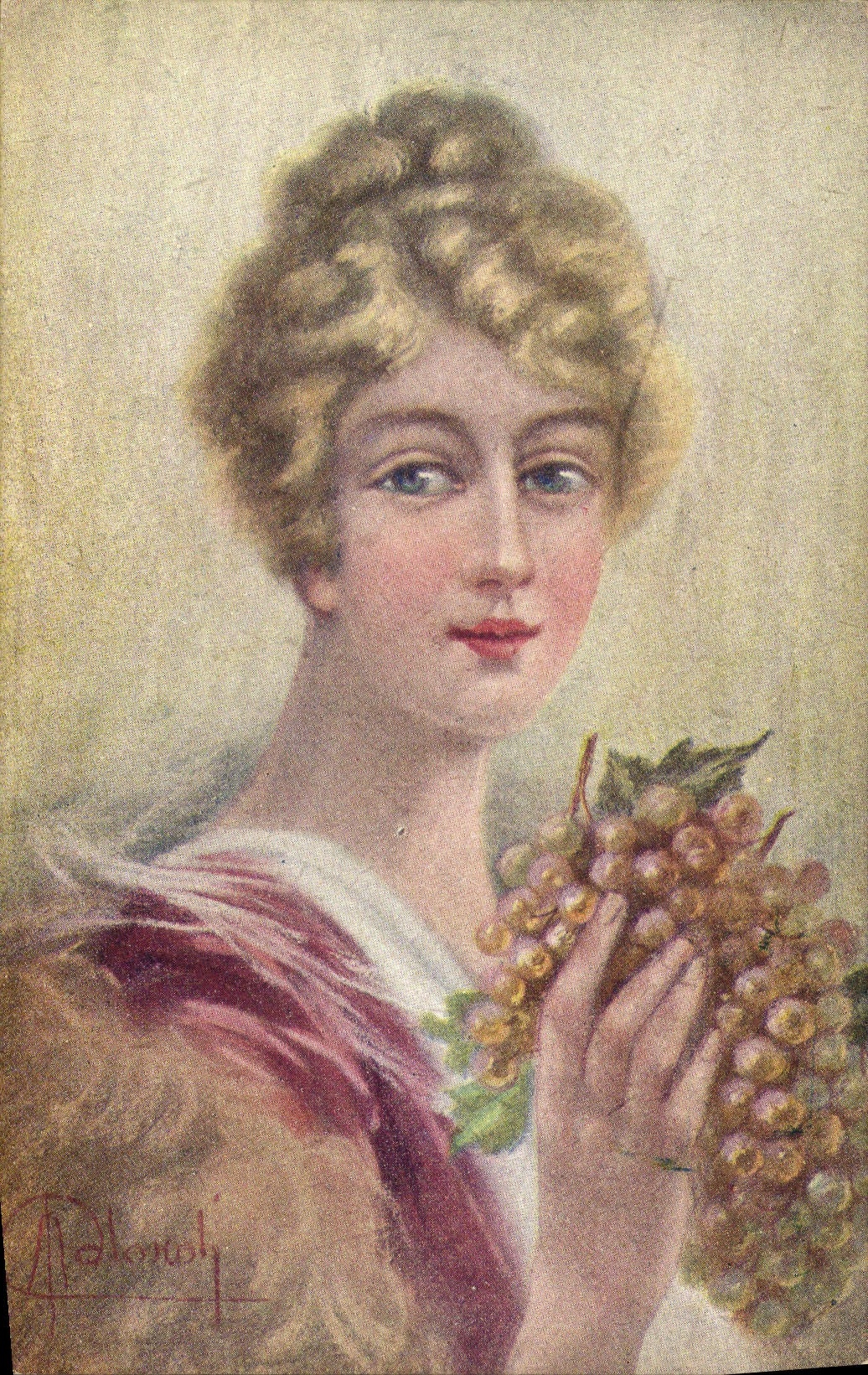 CPA Fantaisie Illustrateur Femme