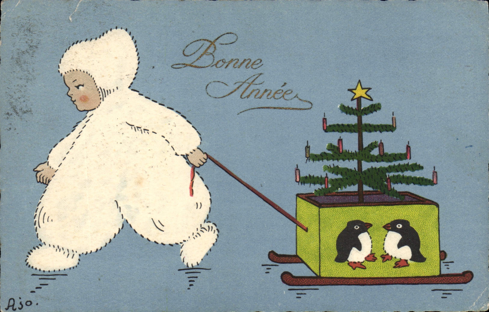 CPA Fantaisie Illustrateur Enfant Esquimau
