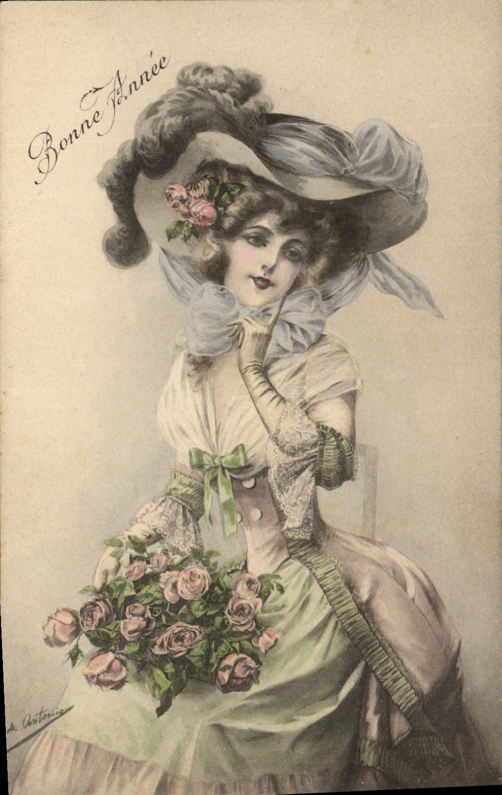CPA Fantaisie Illustrateur Femme