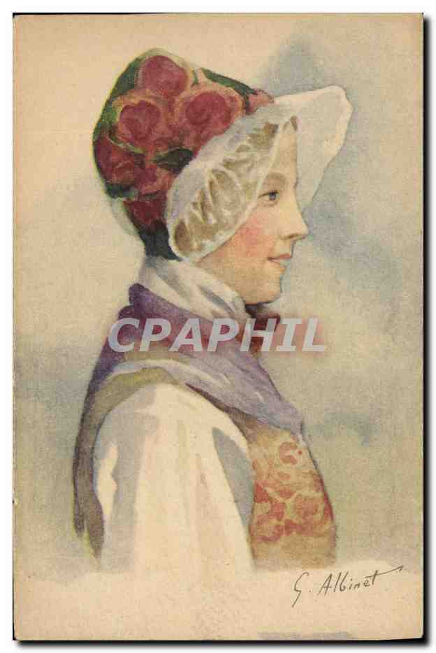 CPA Fantaisie Illustrateur Albinet Femme