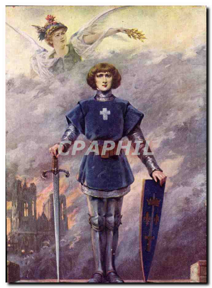 CPA Fantaisie Illustrateur Louise Abbema Eglise ND de Lorette Jeanne d'arc