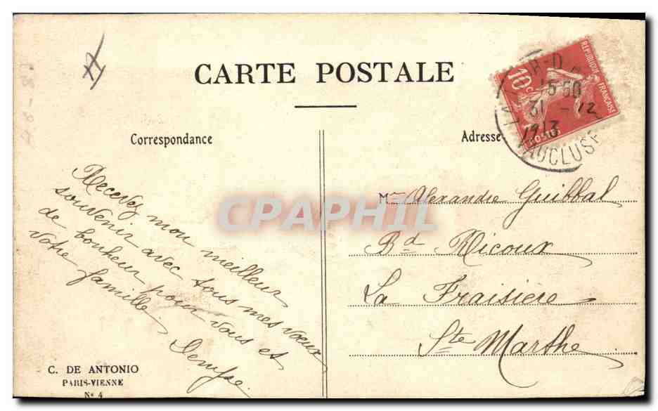 CPA Fantaisie Illustrateur Femme — Rückseite