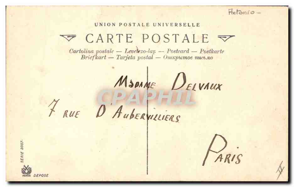 CPA Fantaisie Illustrateur Femme — Rückseite