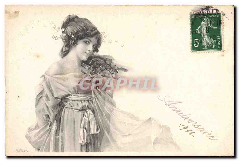CPA Fantaisie Illustrateur Femme