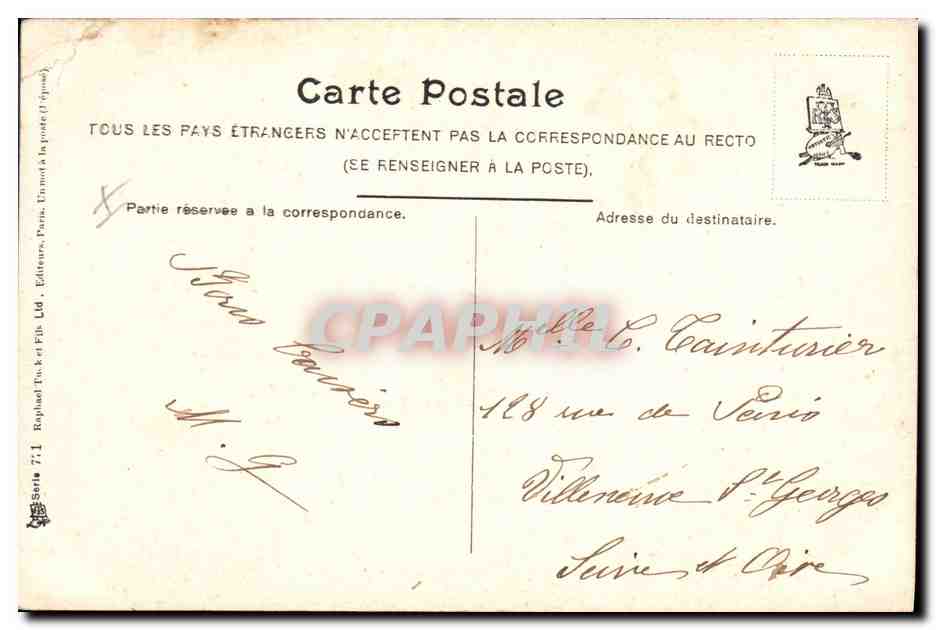 CPA Fantaisie Illustrateur Femme — Rückseite