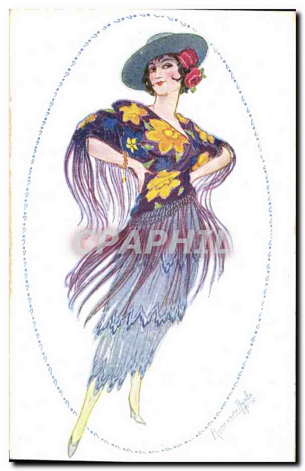 CPA Fantaisie Illustrateur Femme