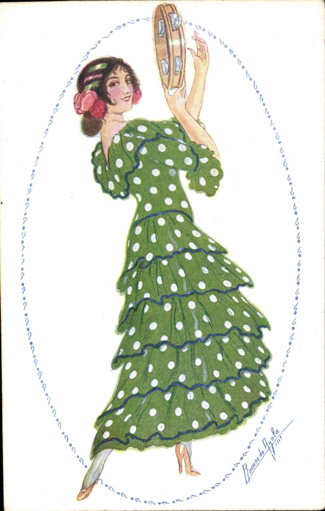 CPA Fantaisie Illustrateur Femme