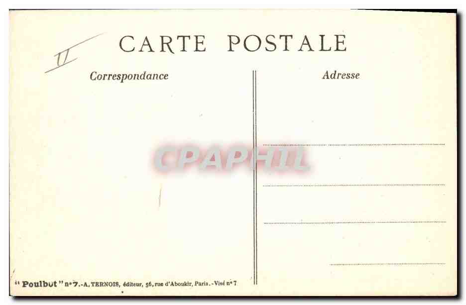 CPA Fantaisie Illustrateur Poulbot Militaria  — Rückseite