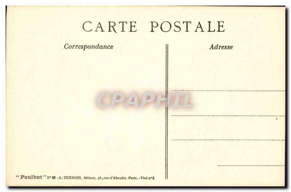CPA Fantaisie Illustrateur Poulbot Militaria  — Rückseite