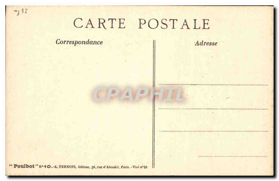 CPA Fantaisie Illustrateur Poulbot Militaria  — Rückseite