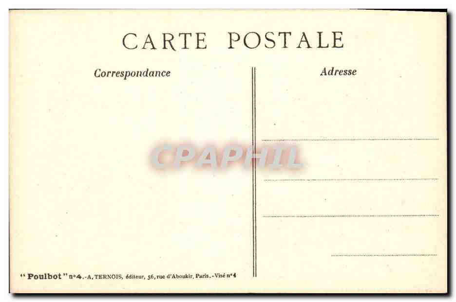 CPA Fantaisie Illustrateur Poulbot Militaria  — Rückseite