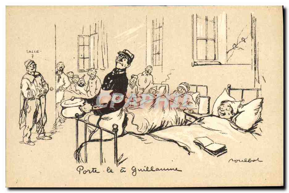 CPA Fantaisie Illustrateur Poulbot Militaria Croix Rouge 