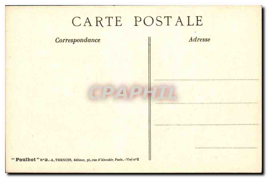 CPA Fantaisie Illustrateur Poulbot Militaria Croix Rouge  — Rückseite