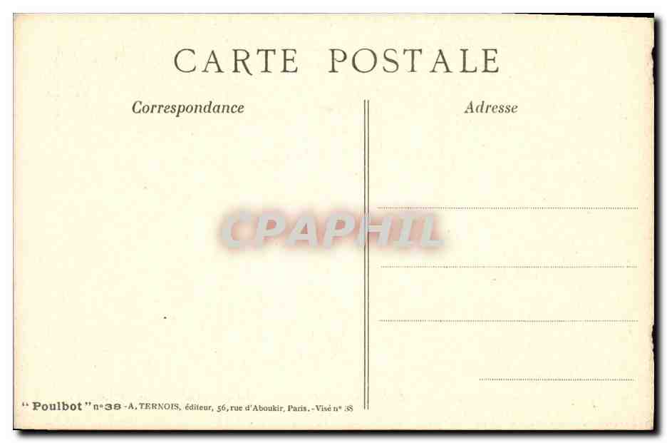 CPA Fantaisie Illustrateur Poulbot  — Rückseite
