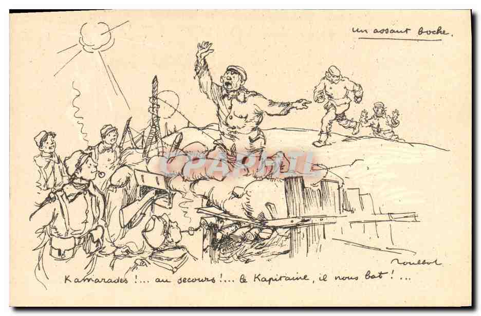 CPA Fantaisie Illustrateur Poulbot Militaria 