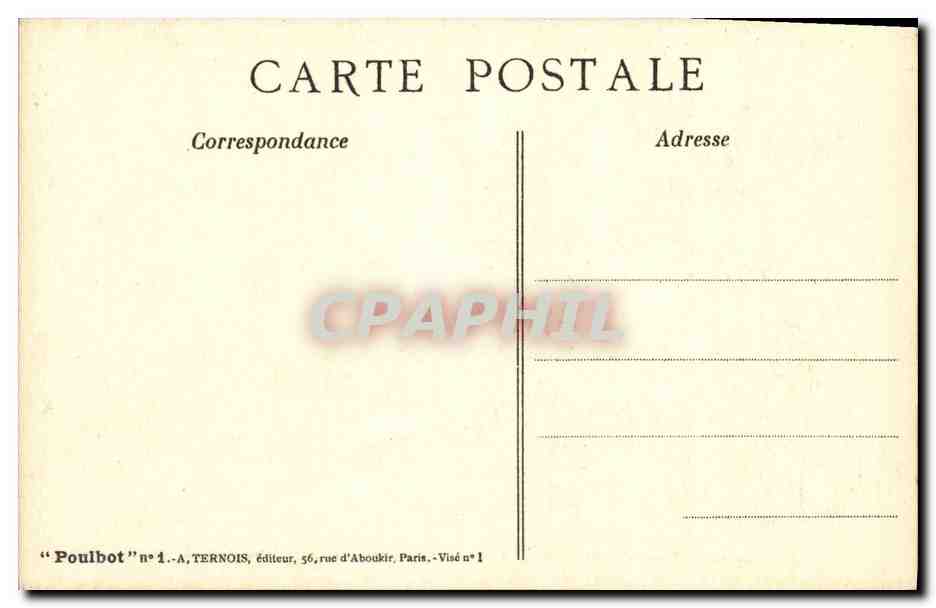 CPA Fantaisie Illustrateur Poulbot Militaria  — Rückseite