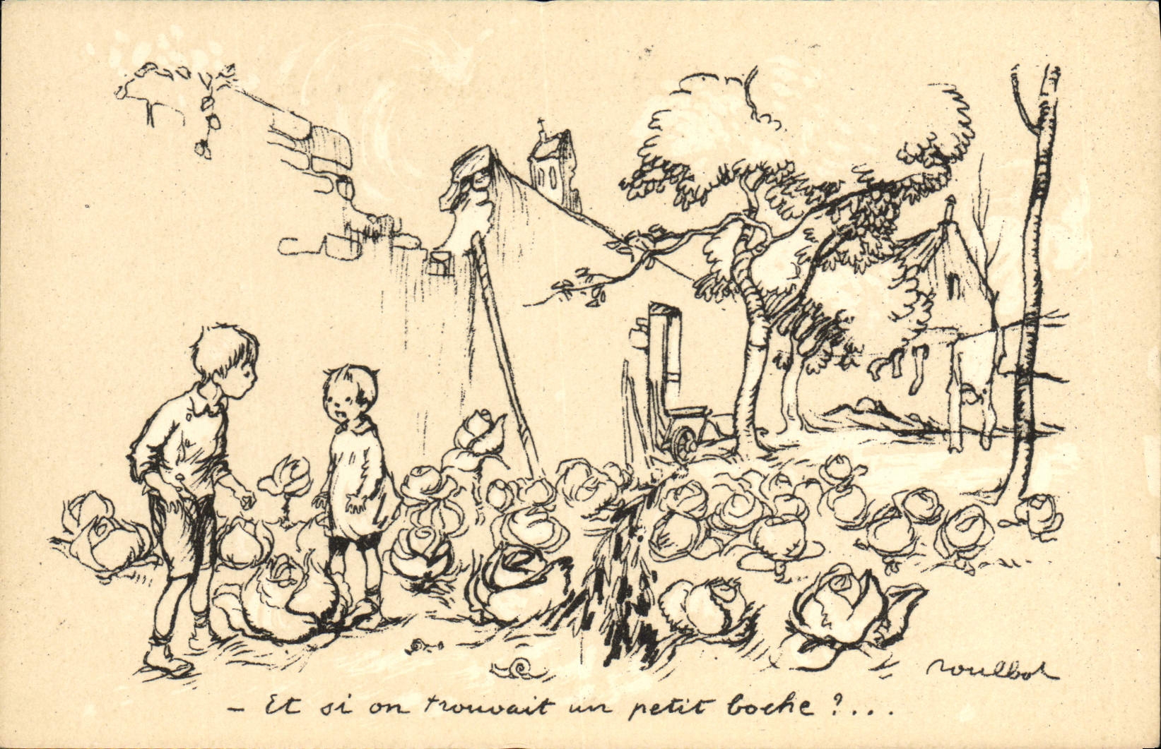 CPA Fantaisie Illustrateur Poulbot Militaria Petit Boche 