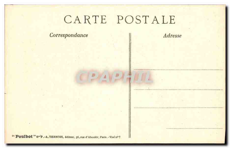 CPA Fantaisie Illustrateur Poulbot Militaria  — Rückseite