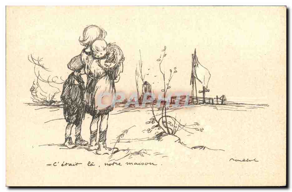 CPA Fantaisie Illustrateur Poulbot Militaria 