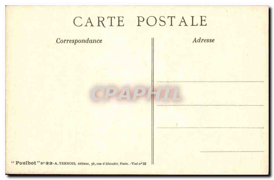 CPA Fantaisie Illustrateur Poulbot Militaria  — Rückseite