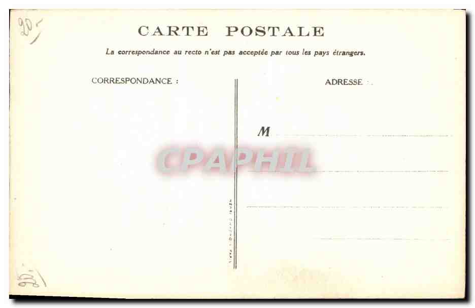 CPA Fantaisie Illustrateur Poulbot Victor Hugo La legende des siecles Le Crapaud Grenouille  — Rückseite