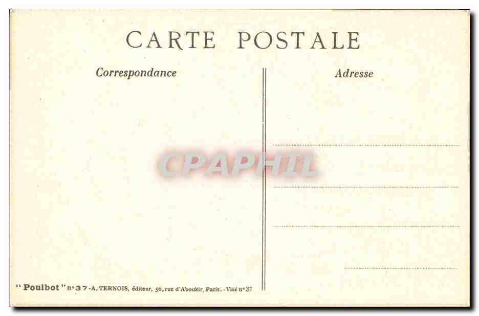 CPA Fantaisie Illustrateur Poulbot Militaria Vive la France  — Verso