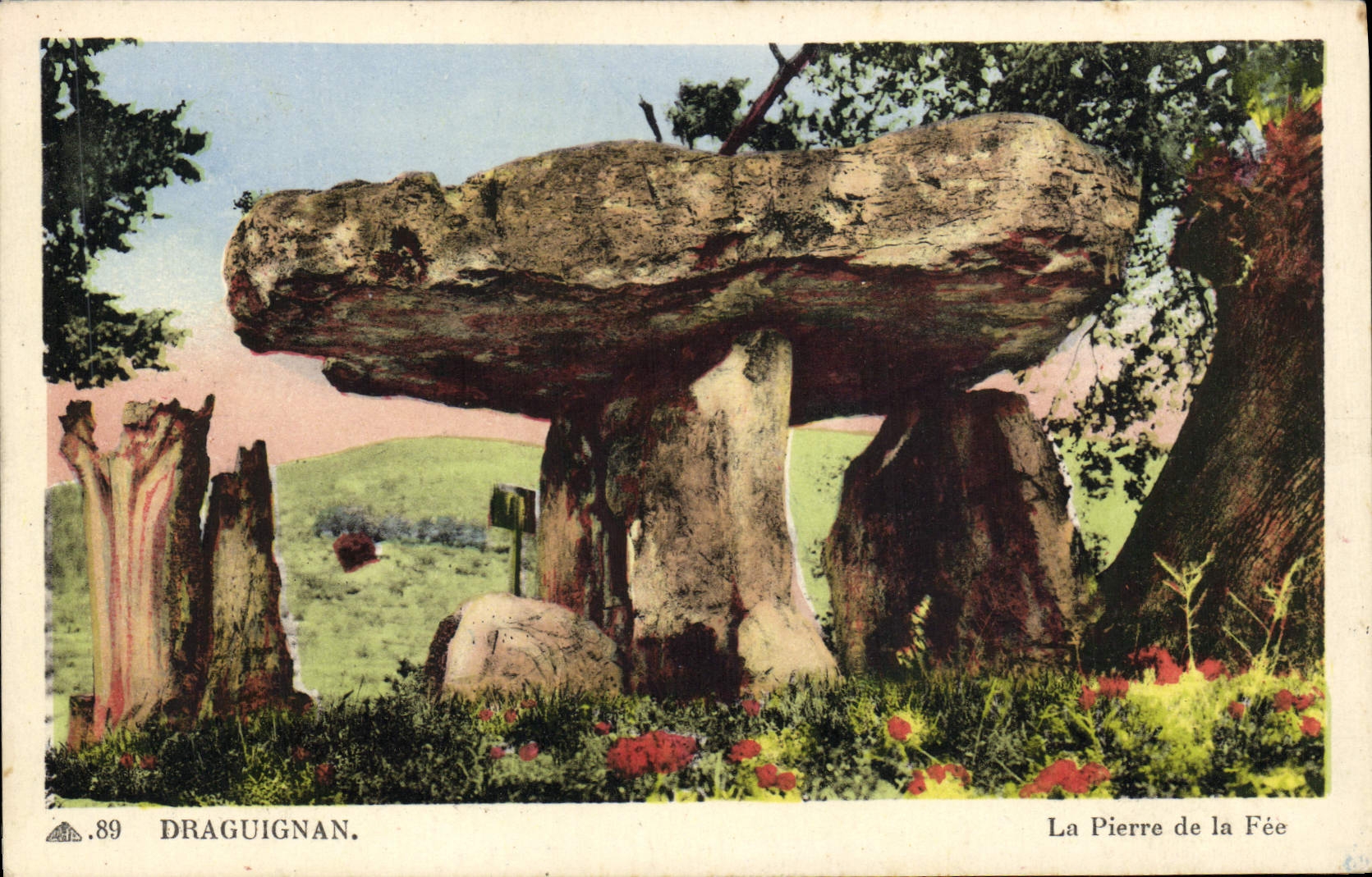 CPA Dolmen Menhir Draguignan Pierre de la Fee 
