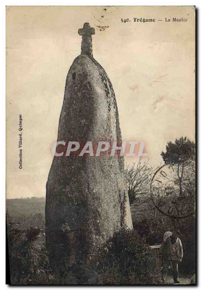 CPA Dolmen Menhir Tregunc 