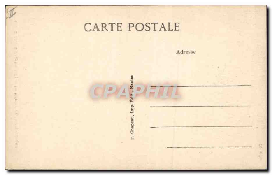 CPA Dolmen Menhir Le Croisic Le menhir de Pierre Longue — Rückseite