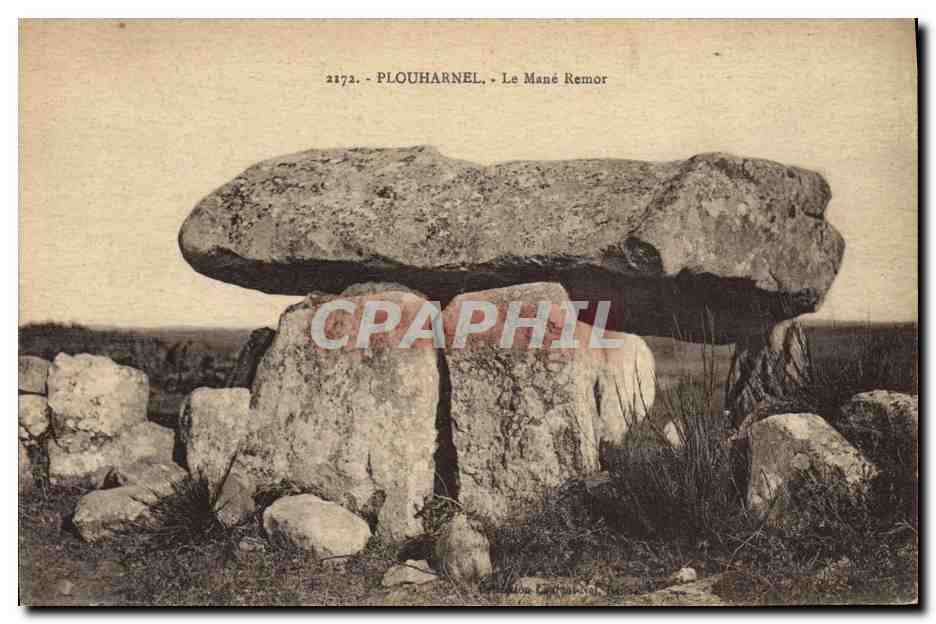 CPA Dolmen Menhir Plouharnel Le Mane Remor