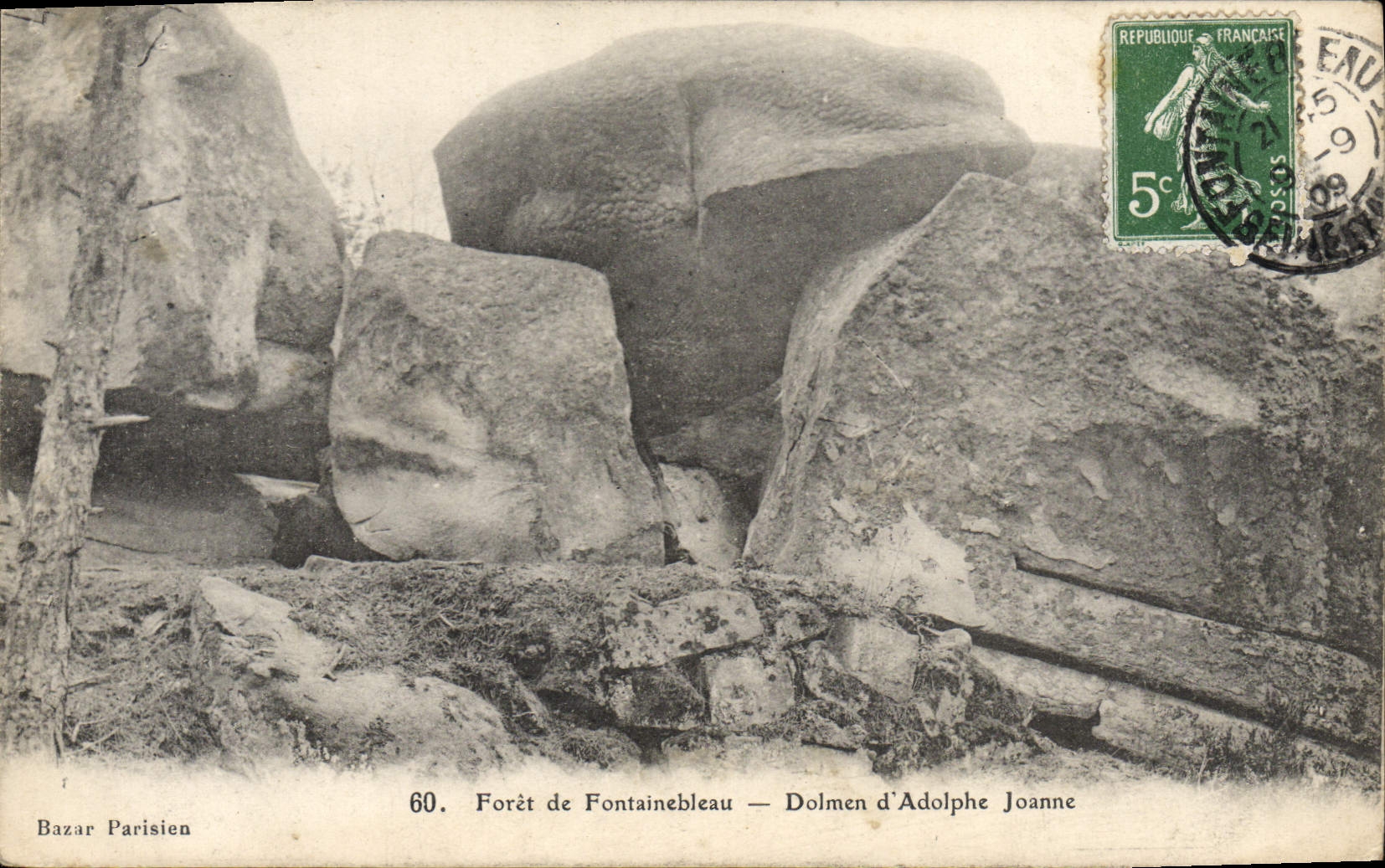 CPA Dolmen Menhir Foret de Fontainebleau Dolmen d'Adolphe Joanne 