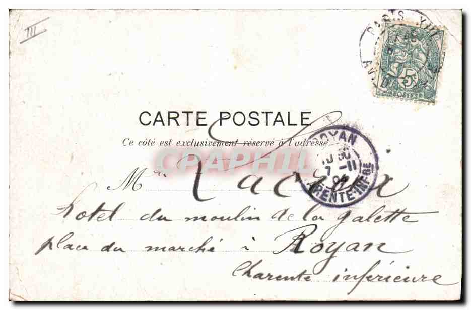 CPA Militaria Motifs de punition — Rückseite