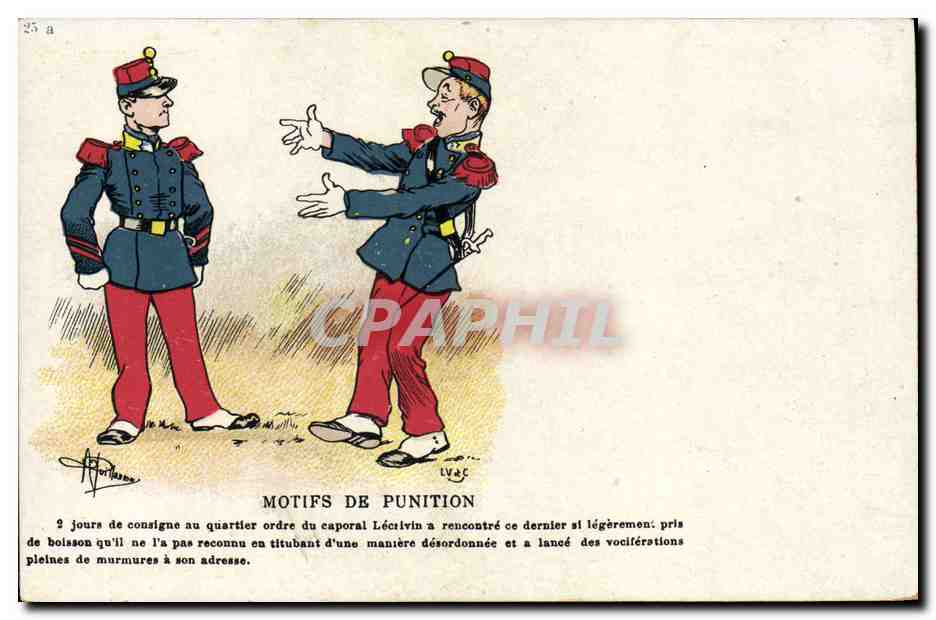 CPA Militaria Motifs de punition