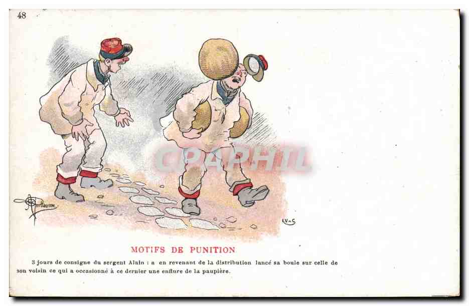 CPA Militaria Motifs de punition