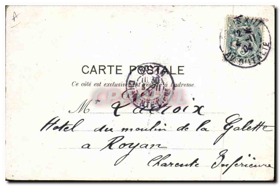 Deux soldats en uniforme bleu — caricature humoristique — P. Rollaume, n°30 a — Reverso